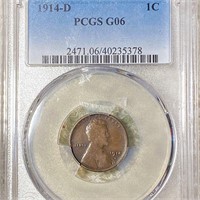 1914-D Lincoln Wheat Penny PCGS - G06