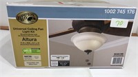 Universal ceiling fan light kit brushed nickel