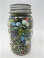Vintage Marbles in Drey Mason Jar