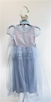 Vintage Girl's Flower Girl Light Blue Tulle Dress