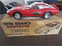 1978 JIM BEAM CORVETTE DECANTER WITH BOX