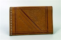 Vintage Tooled Leather Billfold