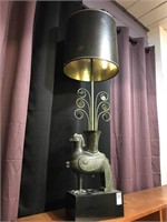 Mid Century Modern Style Bronze Lamp