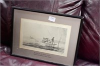 Signed (Chesapeake Bay Tongers) by John Barber