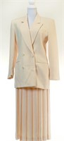 Vintage Buttercream Christian Dior Skirt Suit Sz.4