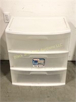 Four drawer Sterilite plastic storage