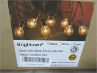Brightown clean G40 globe string light set