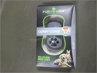 Furminator curry comb for dense coated critters