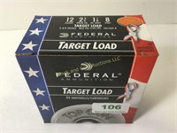 Federal 12 gauge target load 2 3/4", 25 rnds