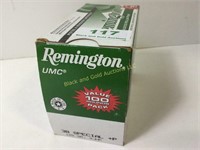 Remington 38 Special +P, 125 grain, 100 rounds