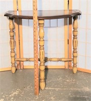 Antique half moon table