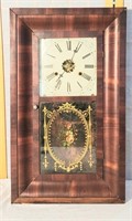 Antique Empire Era Reverse Painting clock