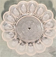 Glass Deviled Egg plate