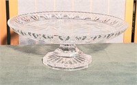 Gorgeous Cut glass cake or pie Pedestal plate