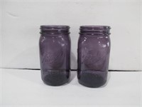 New Quart Purple Mason Jars Qty 2