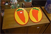 2 Chili Pepper Signs