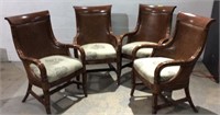 4 Wicker Back Chairs by Emerson R17B