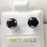 10K White Gold Moissanite Stud Earrings SJC