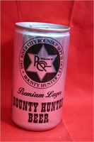 Vintage River City Roundup Bounty Hunter Beer Can