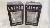 2 NEW Batman The Animated Series Pint Glasses 13A