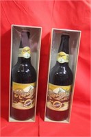 Vintage lot of 2 Cenntenial Rainier Beer Bottles