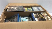 Large Box Lot of Asst CDs, DVDs & More K14D