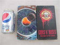 2 cassettes VHS de concerts live, Pink Floyd et