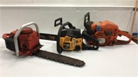3 Chainsaws for Parts/Repair M14E