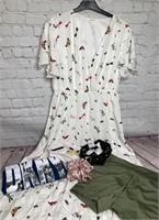 LOT DKNY Shirt/Jessy Dress/Shorts Women's sz L