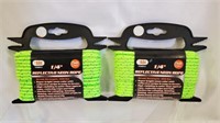 NEW 1/4" Reflective Neon Rope - 2pk 13D
