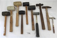 10 pcs. Various Types of Hammers