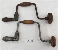 2 pcs. Antique Hand Drills