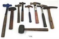 9 pcs. Various Hammers