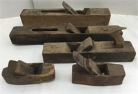 5 pcs. Antique Wood Planes