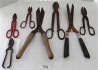 7 pcs. Vintage Gardening Shears / Nippers