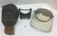 3 pcs. Vintage Welding Mask / Various Face Sheilds