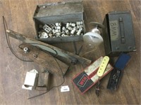 Misc. Vintage Electrical Pieces, Ammo Box & More