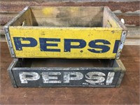 2 x Original Pepsi Wooden Crates