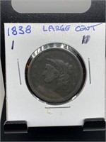 1838 LARGE CENT COIN