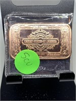 1OZ COPPER BULLION BAR