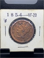 1854 LARGE CENT