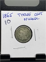 1865 3 CENT NICKEL