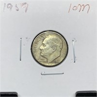 1959 ROOSEVELT SILVER DIME