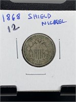 1868 SHIELD NICKEL