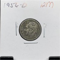 1956-D ROOSEVELT SILVER DIME