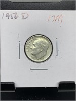 1956-D ROOSEVELT SILVER DIME