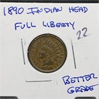 1890 INDIAN HEAD PENNY