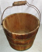 Wood and Brass Produce/Water Bucket