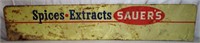 Sauers Spices Metal Advertising Sign