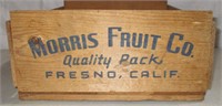 Morris Fruit Co Fresno, CA Advertising Crate